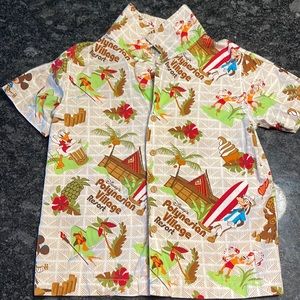 Disney Parks Authentic Polynesian Village button up.